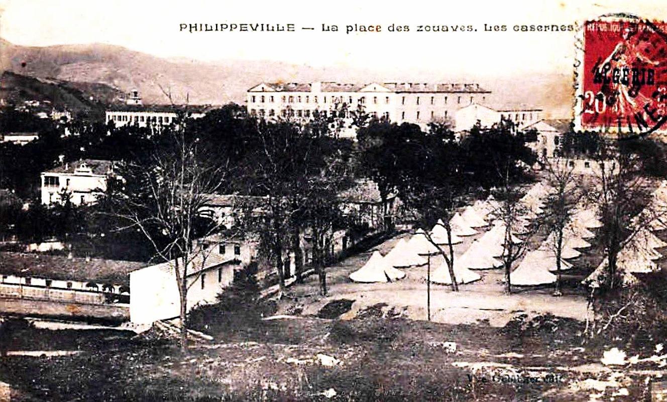 Philippeville - Place des Zouaves - Casernes - 1925.jpg